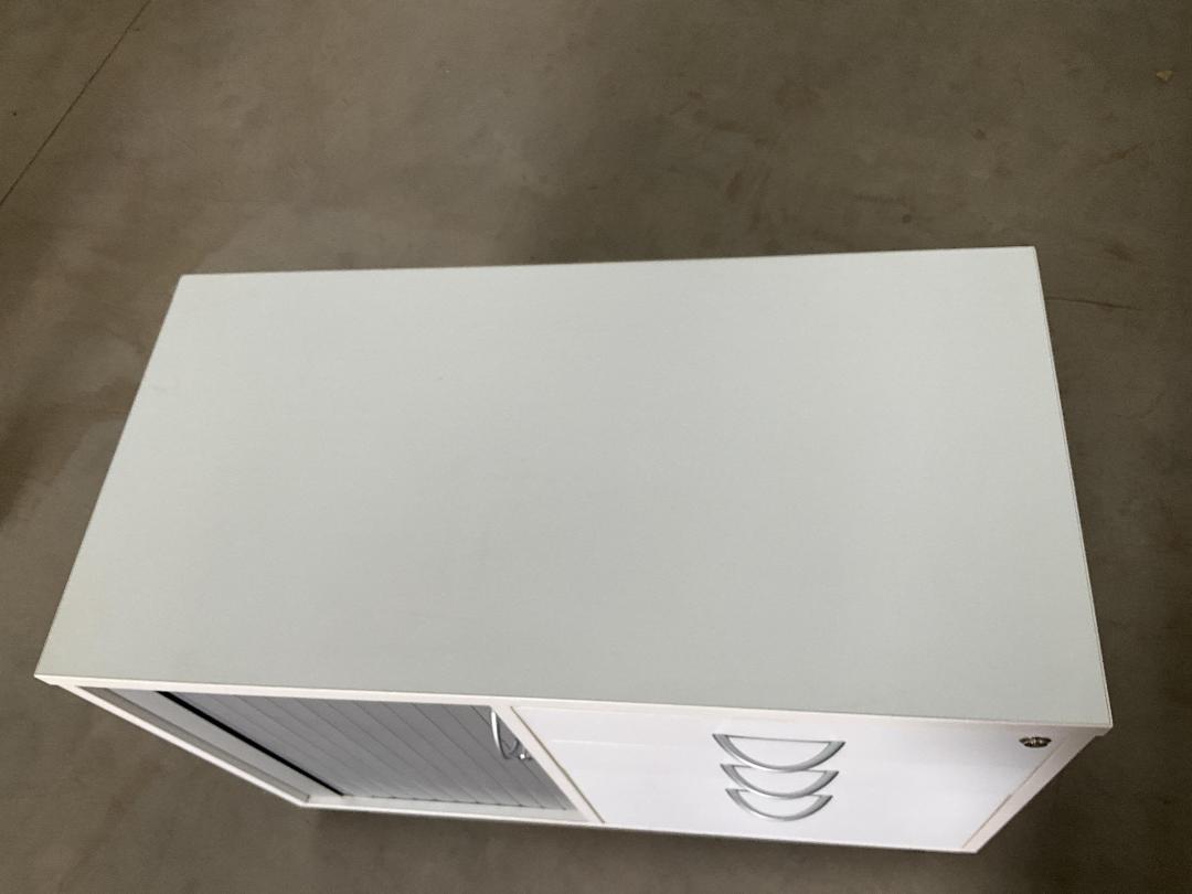 Photo '5' of White Coloured Office Cabinet on Wheels