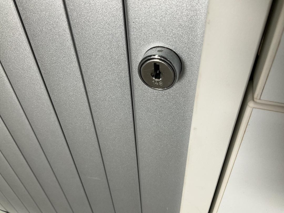 Photo '3' of White Coloured Office Cabinet on Wheels