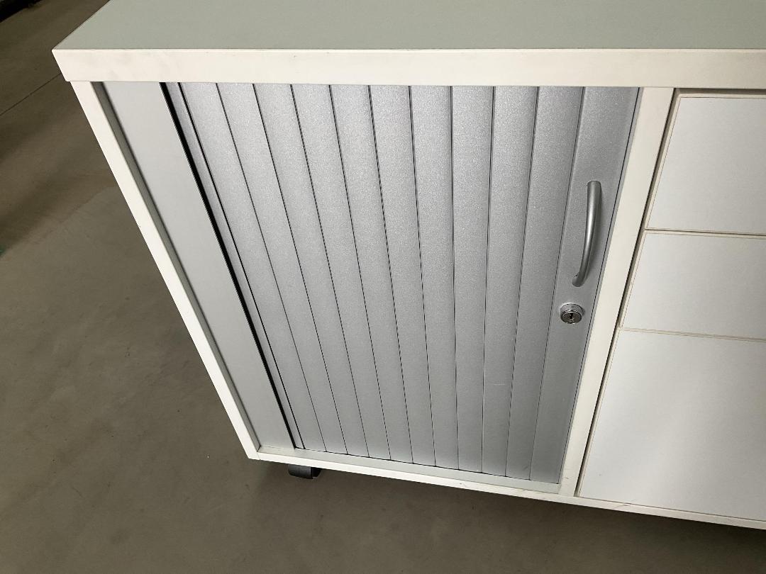 Photo '8' of White Coloured Office Cabinet on Wheels