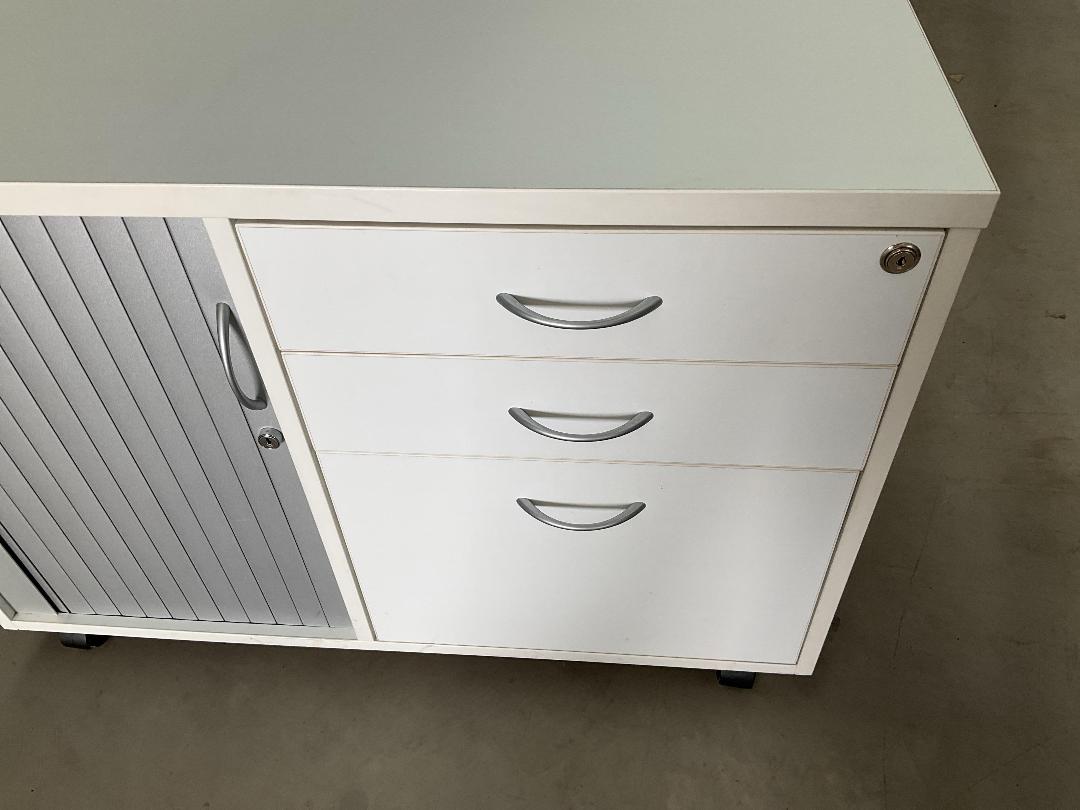 Photo '9' of White Coloured Office Cabinet on Wheels