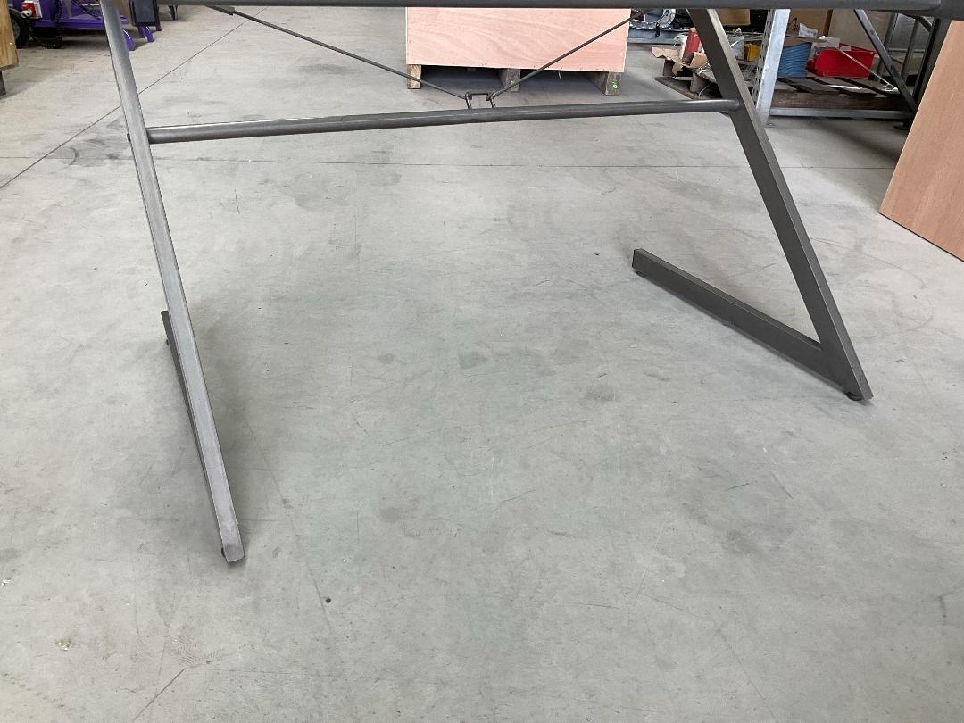 Photo '10' of Glass-Like Top with Metal-Like Legs Desk Photo '10' of Glass-Like Top with Metal-Like Legs Desk