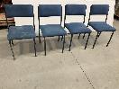 Thumbnail '1' of 4x Blue Coloured Reception/Waiting Room Chairs or Similar