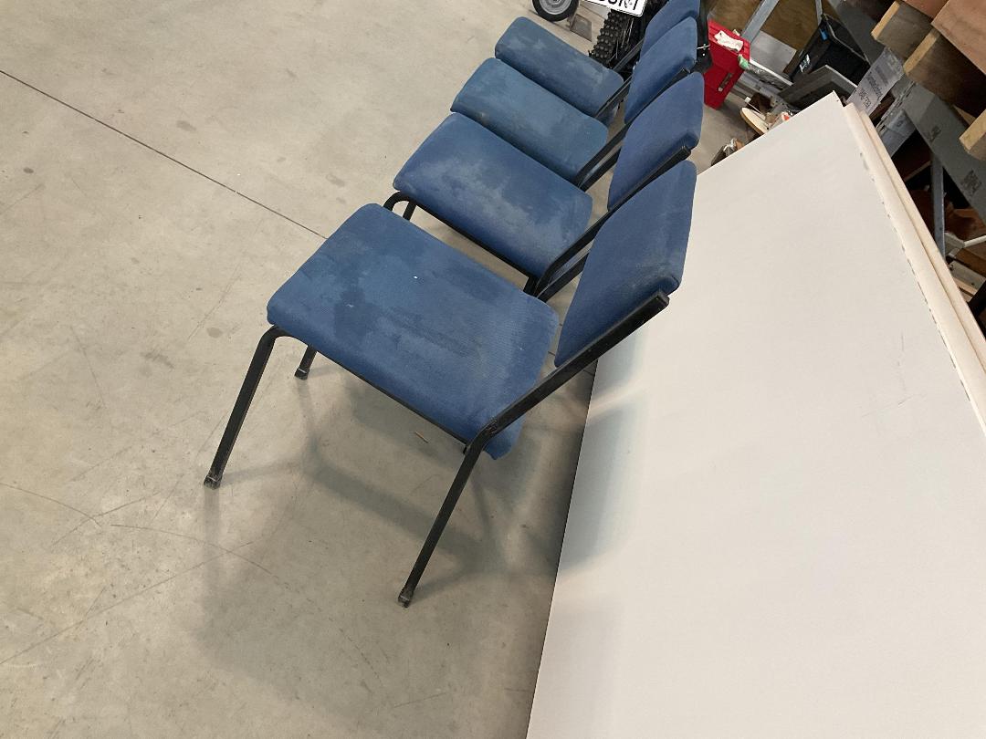 Photo '11' of 4x Blue Coloured Reception/Waiting Room Chairs or Similar