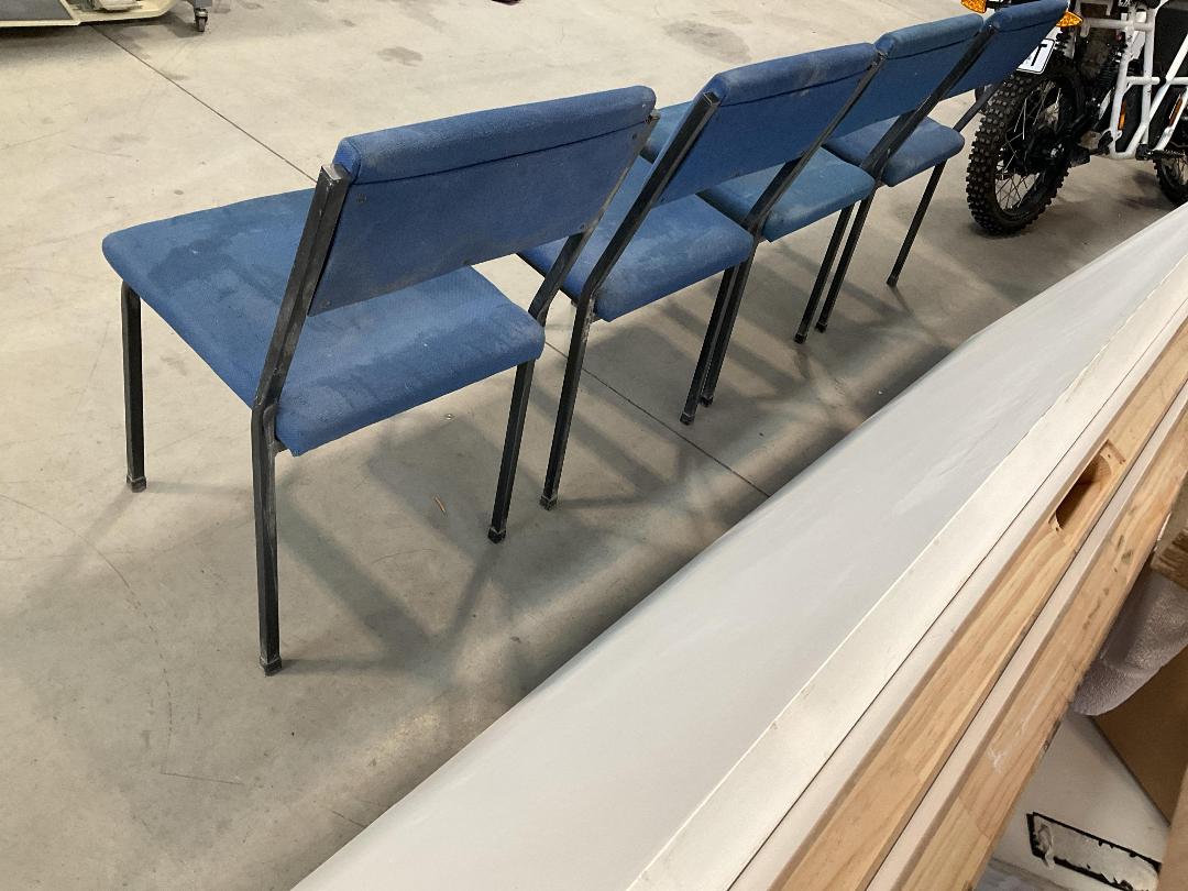 Photo '12' of 4x Blue Coloured Reception/Waiting Room Chairs or Similar