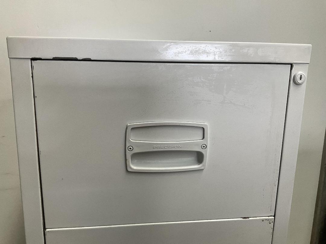 Photo '8' of Precision 4Drawer White Coloured Filing Cabinet Photo '8' of Precision 4Drawer White Coloured Filing Cabinet