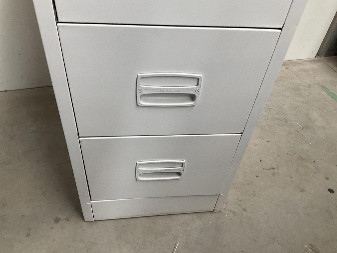 Photo '12' of Precision 4Drawer White Coloured Filing Cabinet Photo '12' of Precision 4Drawer White Coloured Filing Cabinet