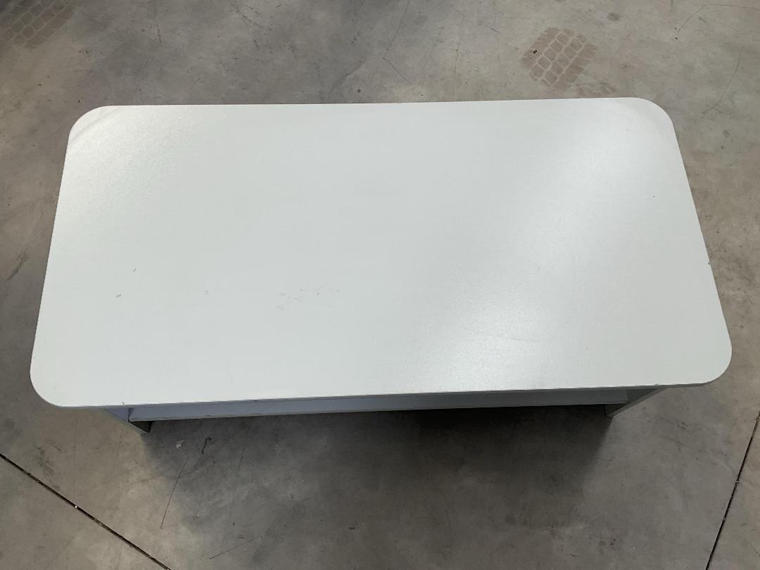 Photo '2' of Short Light Grey Coloured Desk for Displaying Brochures or Similar