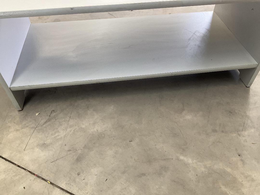 Photo '9' of Short Light Grey Coloured Desk for Displaying Brochures or Similar