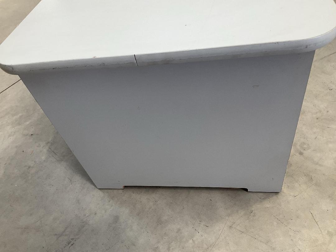 Photo '14' of Short Light Grey Coloured Desk for Displaying Brochures or Similar