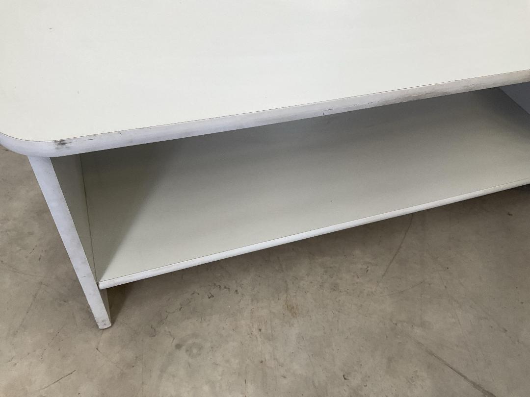 Photo '17' of Short Light Grey Coloured Desk for Displaying Brochures or Similar