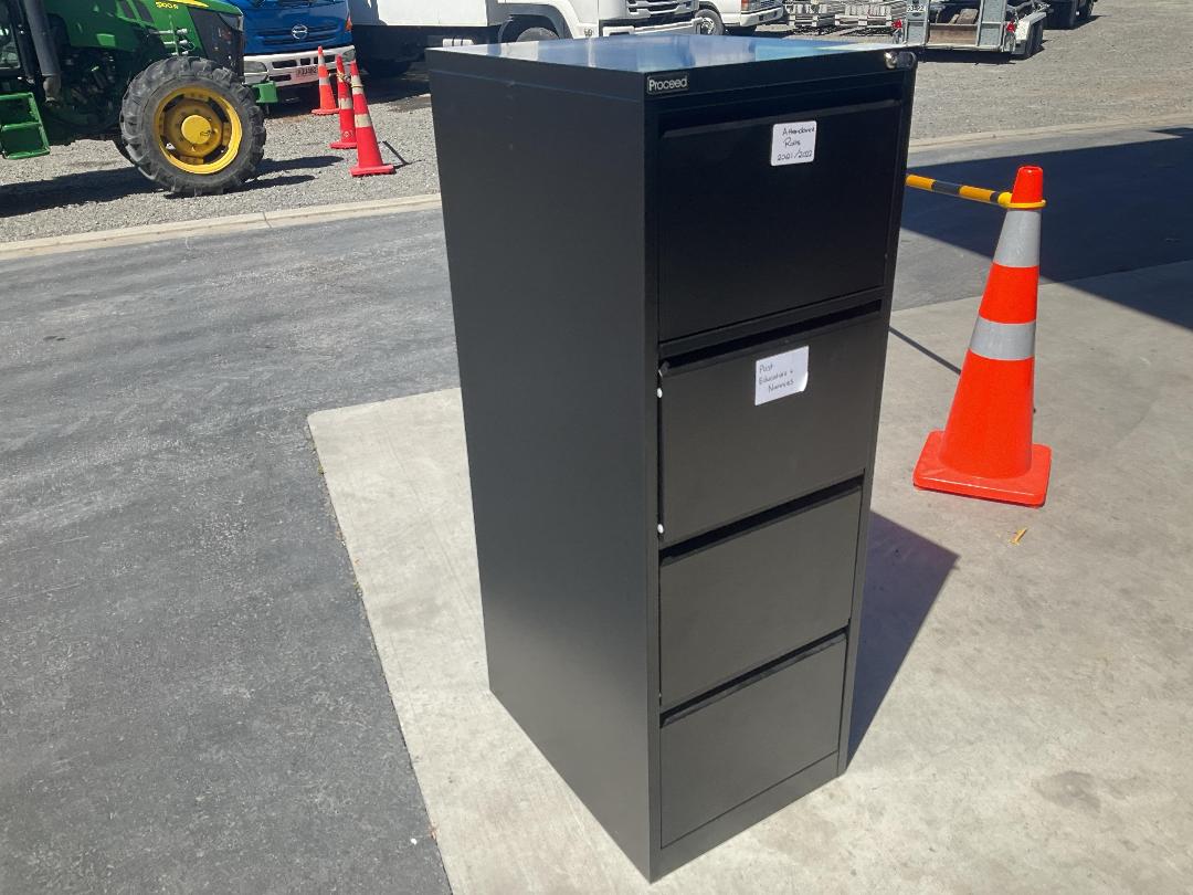 Photo '2' of 4 Drawer Filing Cabinet - Black