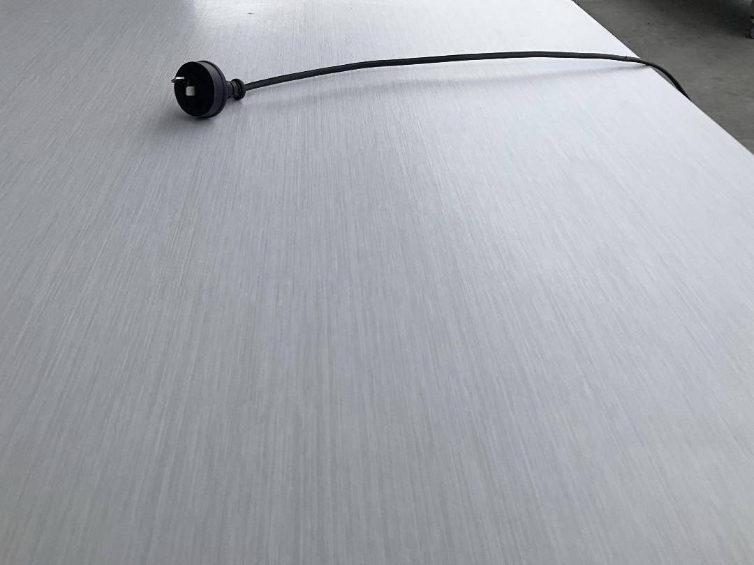 Photo '3' of Light Grey Woodgrain Electric Office Desk Photo '3' of Light Grey Woodgrain Electric Office Desk