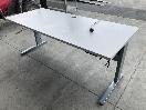 Thumbnail '1' of Light Grey Woodgrain Electric Office Desk
