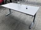 Thumbnail '1' of Light Grey Woodgrain Electric Office Desk