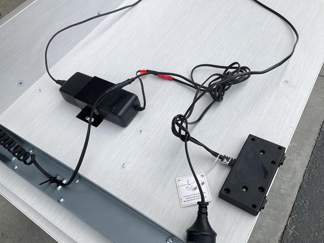 Photo '4' of Light Grey Woodgrain Electric Office Desk