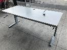 Thumbnail '1' of Light Grey Woodgrain Electric Office Desk