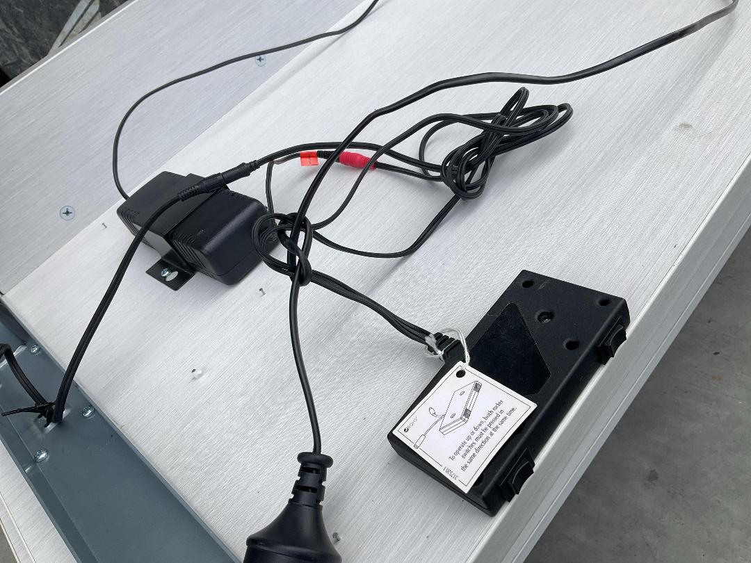 Photo '6' of Light Grey Woodgrain Electric Office Desk