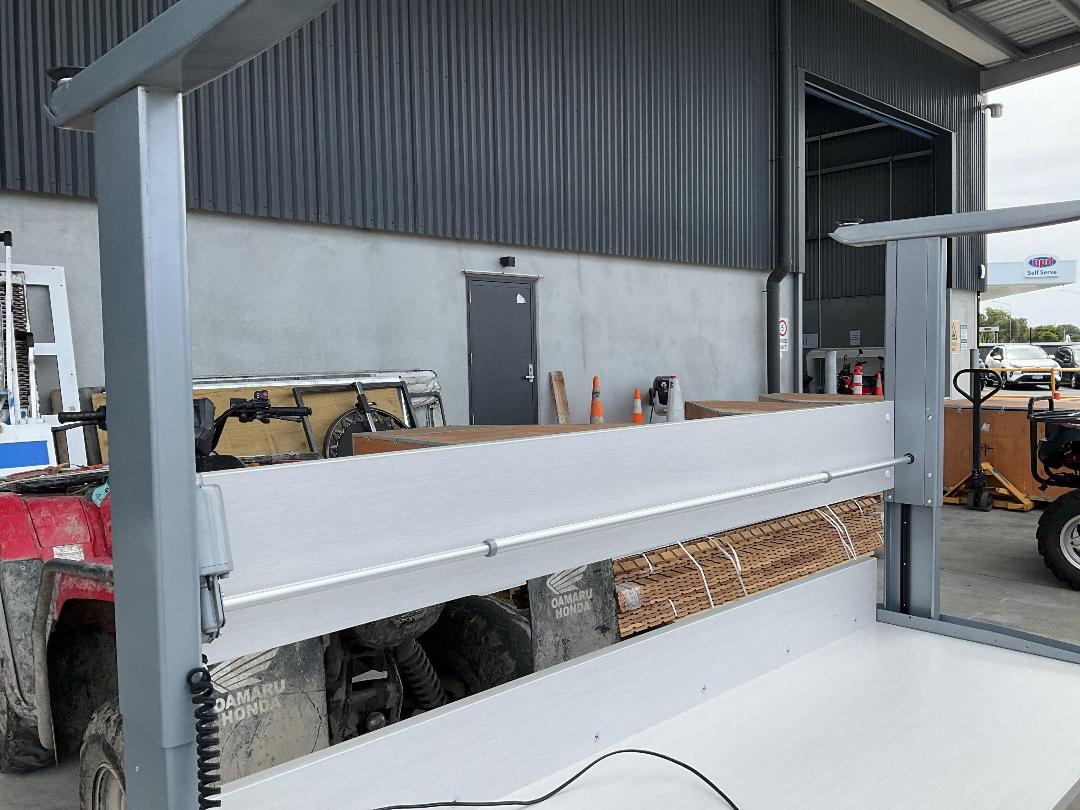 Photo '7' of Light Grey Woodgrain Electric Office Desk