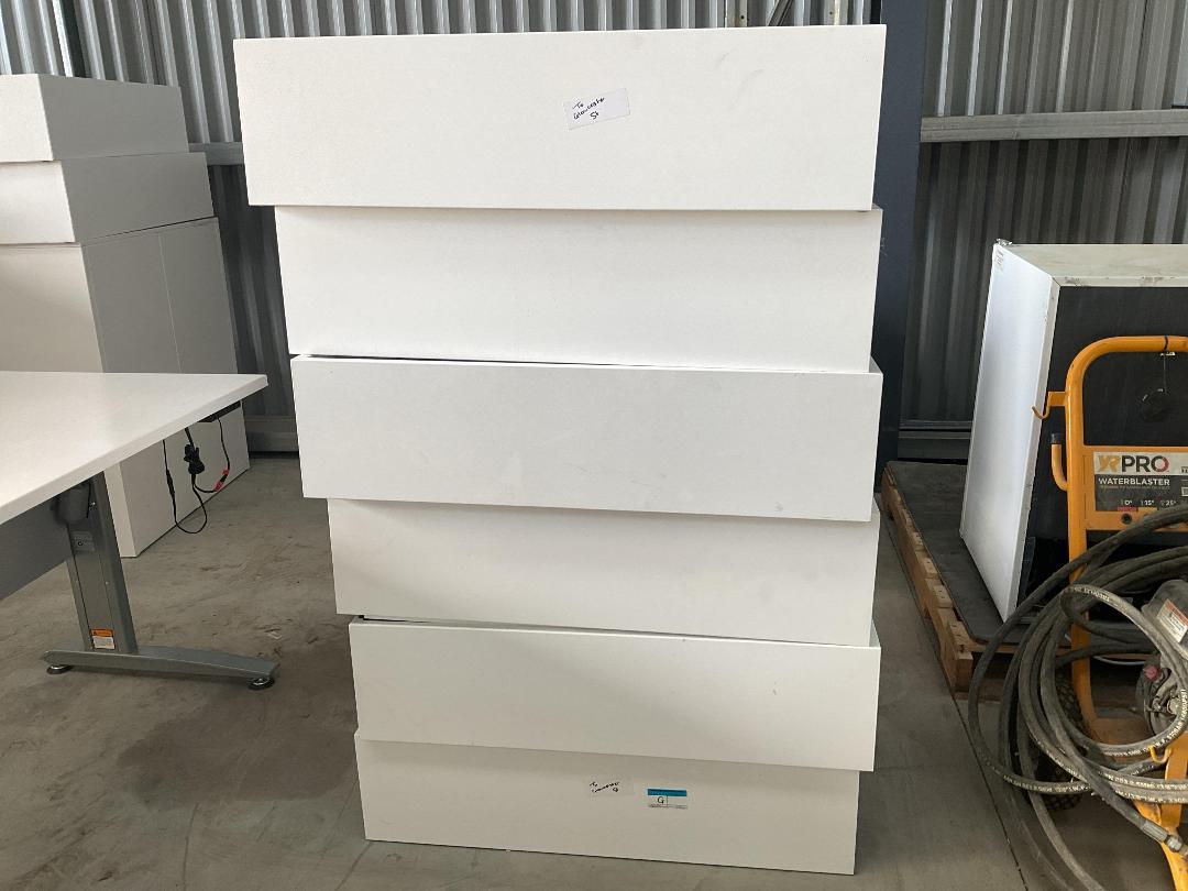 Photo '2' of Metal Office Planters - White