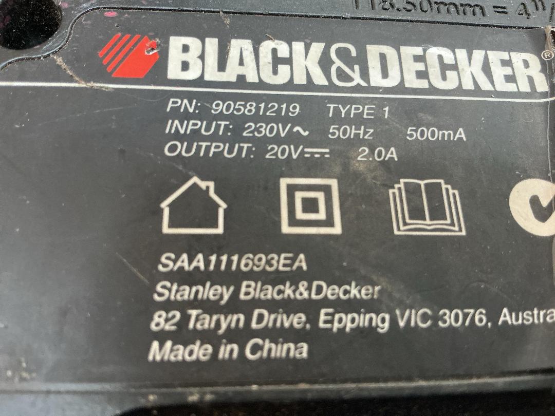 Photo '3' of Black and Decker Lithium Ion Battery Charger