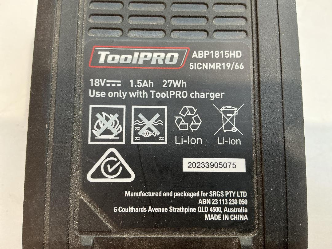 Photo '8' of ToolPro Battery Charger & Battery