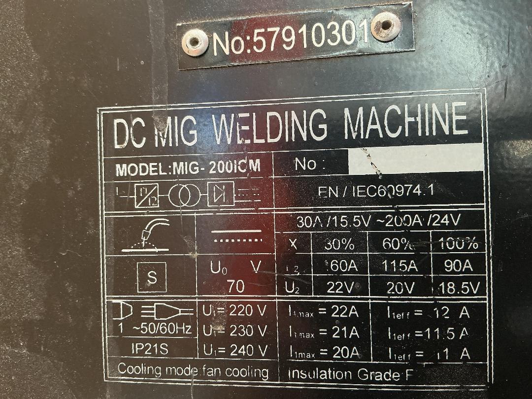 Photo '8' of TuffWeld MIG - 200ICM Welding Machine