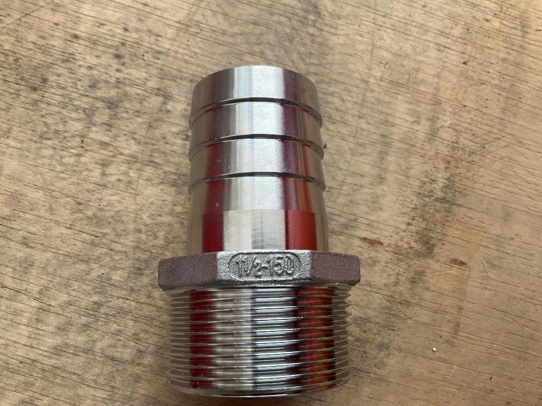 Photo '2' of Stainless Steel Male Hosetail BSP 1 1/2”-150