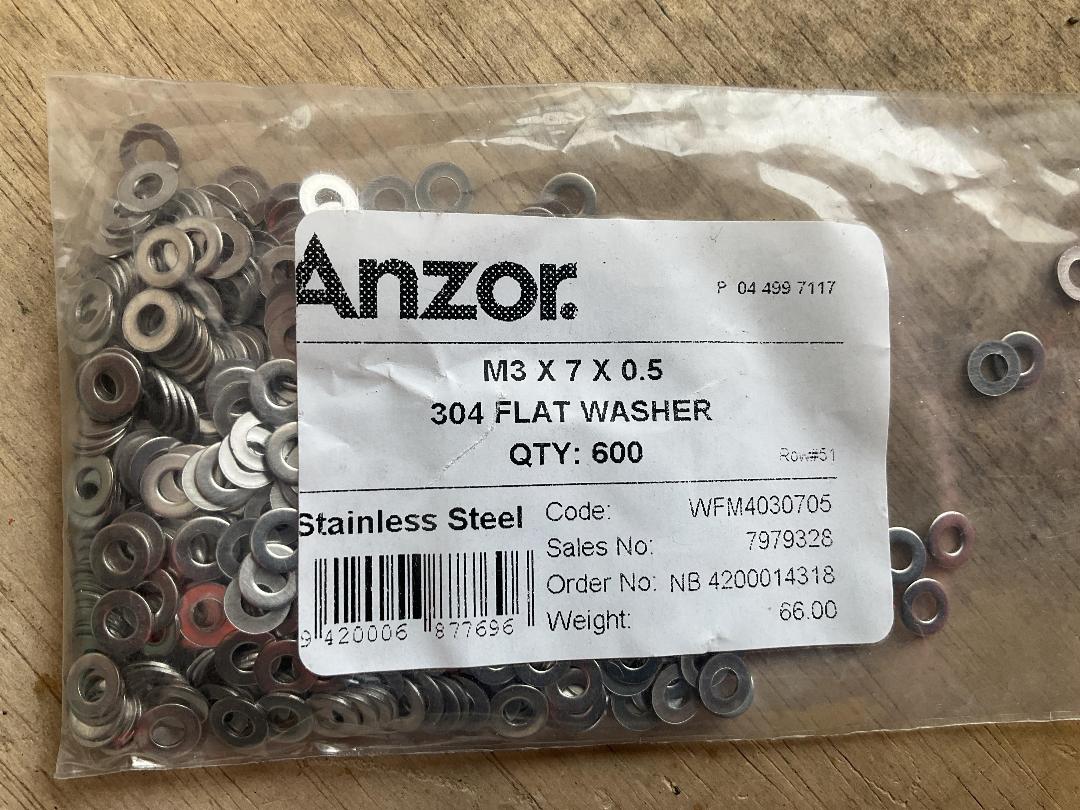 Photo '4' of Anzor M3 Socket Screws/Nuts/washers