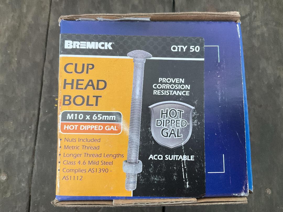 Photo '3' of Bremick Cup Head Bolt M10 x 65mm