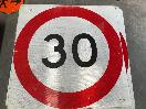 Thumbnail '1' of 6x Temporary Traffic Signs "30"