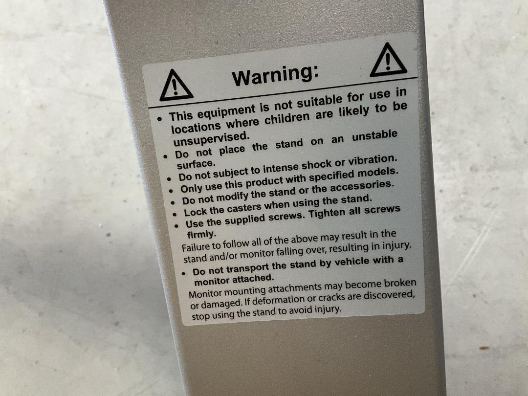 Photo '4' of Mobile TV / Montitor Stand on Wheels