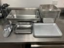 Thumbnail '3' of Bulk lot of stainless trays & 1 x stainless scoop