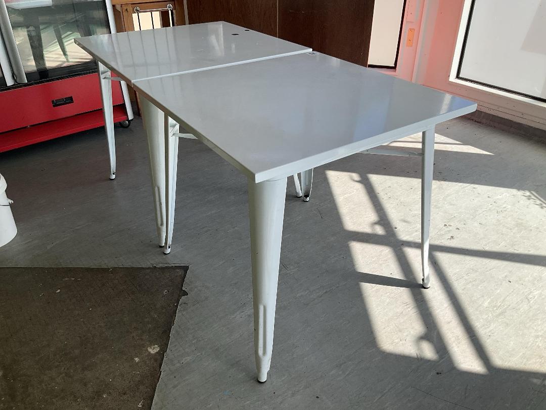 Photo '5' of 2 x Steel Square Tables Photo '5' of 2 x Steel Square Tables