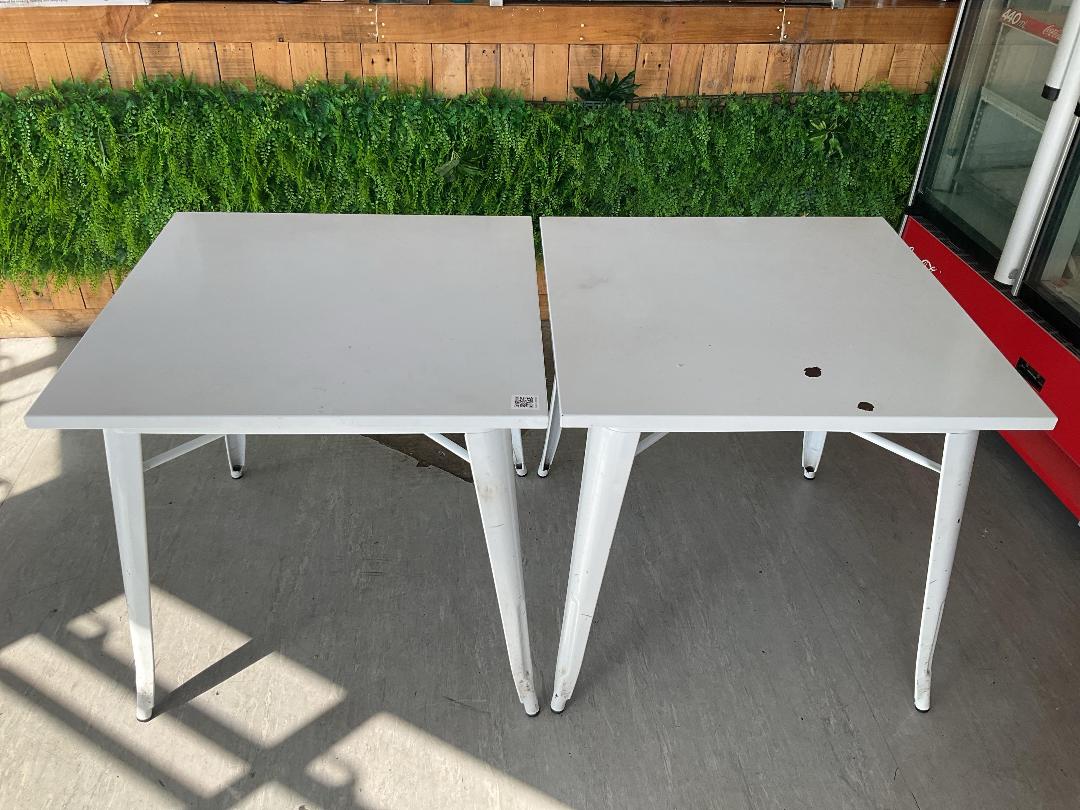 Photo '2' of 2 x Steel Square Tables Photo '2' of 2 x Steel Square Tables