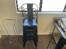 Thumbnail '2' of 7 x black steel chairs