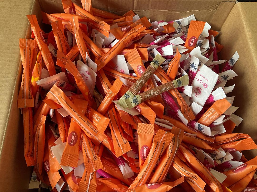 Photo '2' of Box of Sugar and sweetener sachets