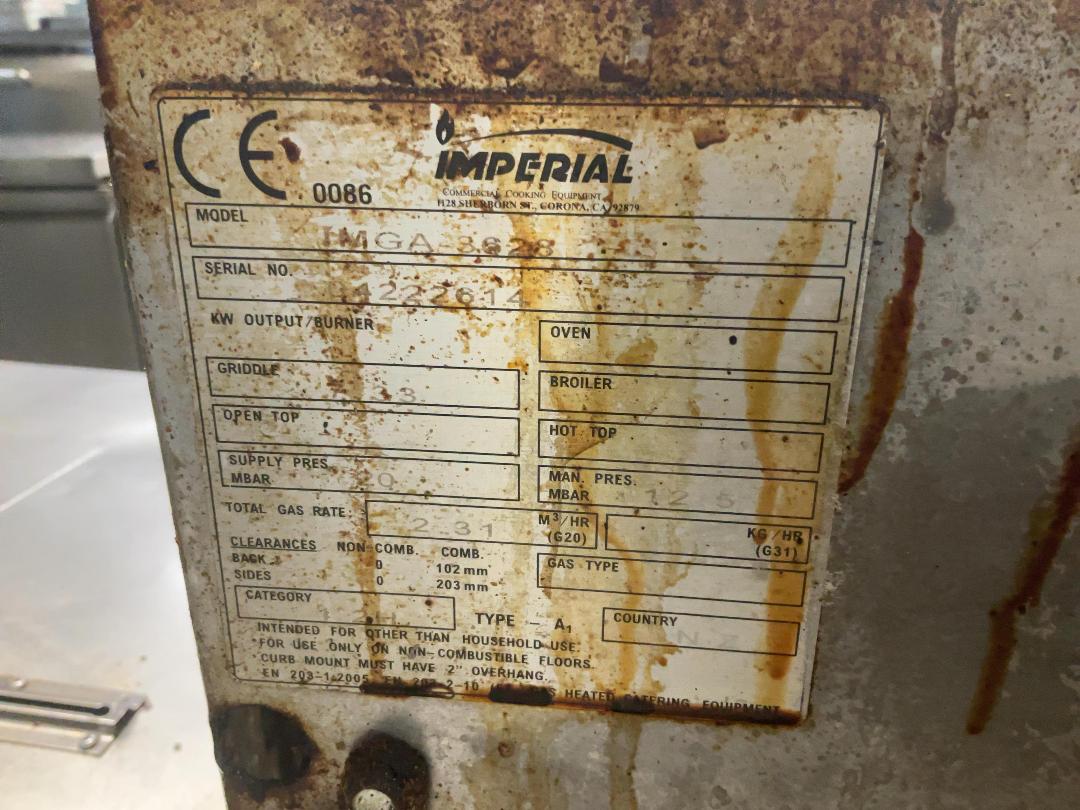 Photo '4' of Imperial Griddle Gas operated