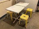 Thumbnail '1' of 2 x Square Tables & 4 stools