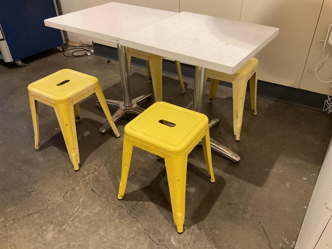 Photo '4' of 2 x Square Tables & 4 stools