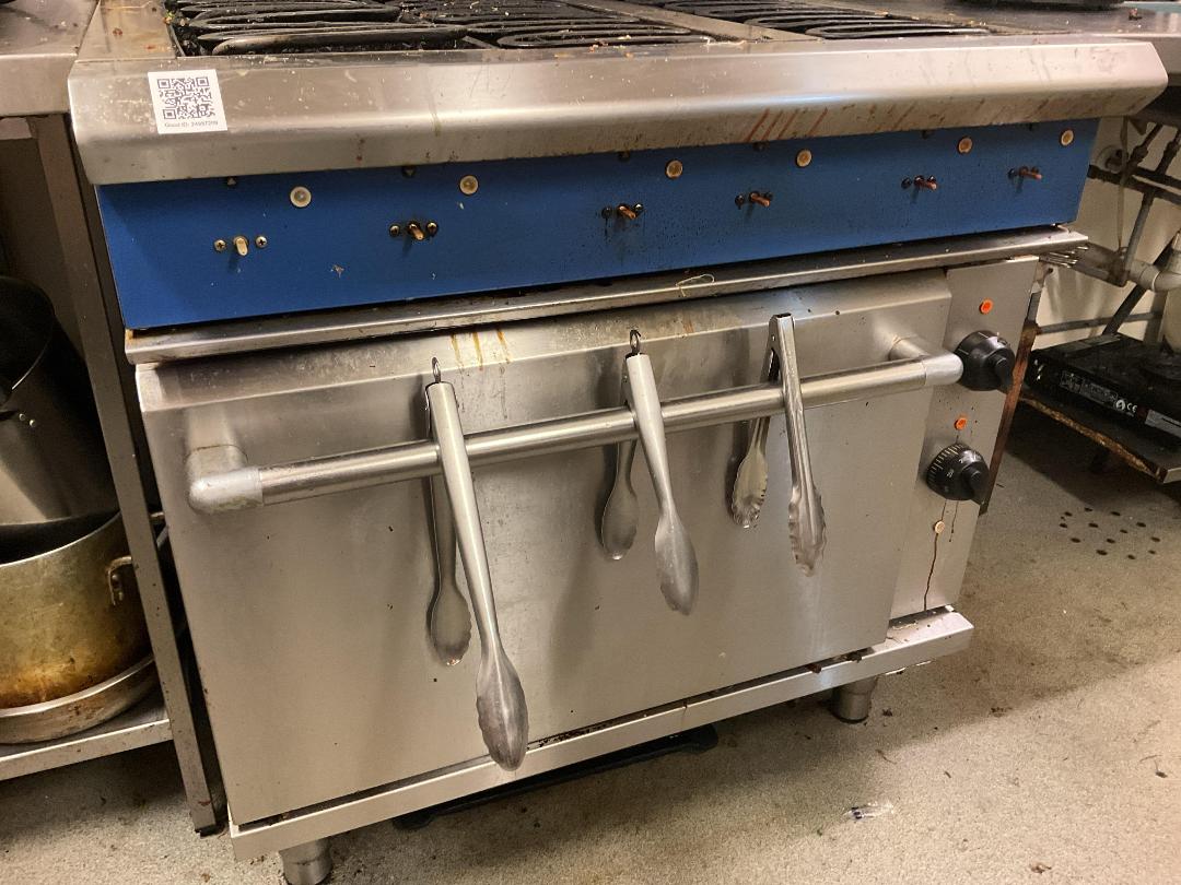 Photo '3' of Blue steel electric stove top and oven Photo '3' of Blue steel electric stove top and oven