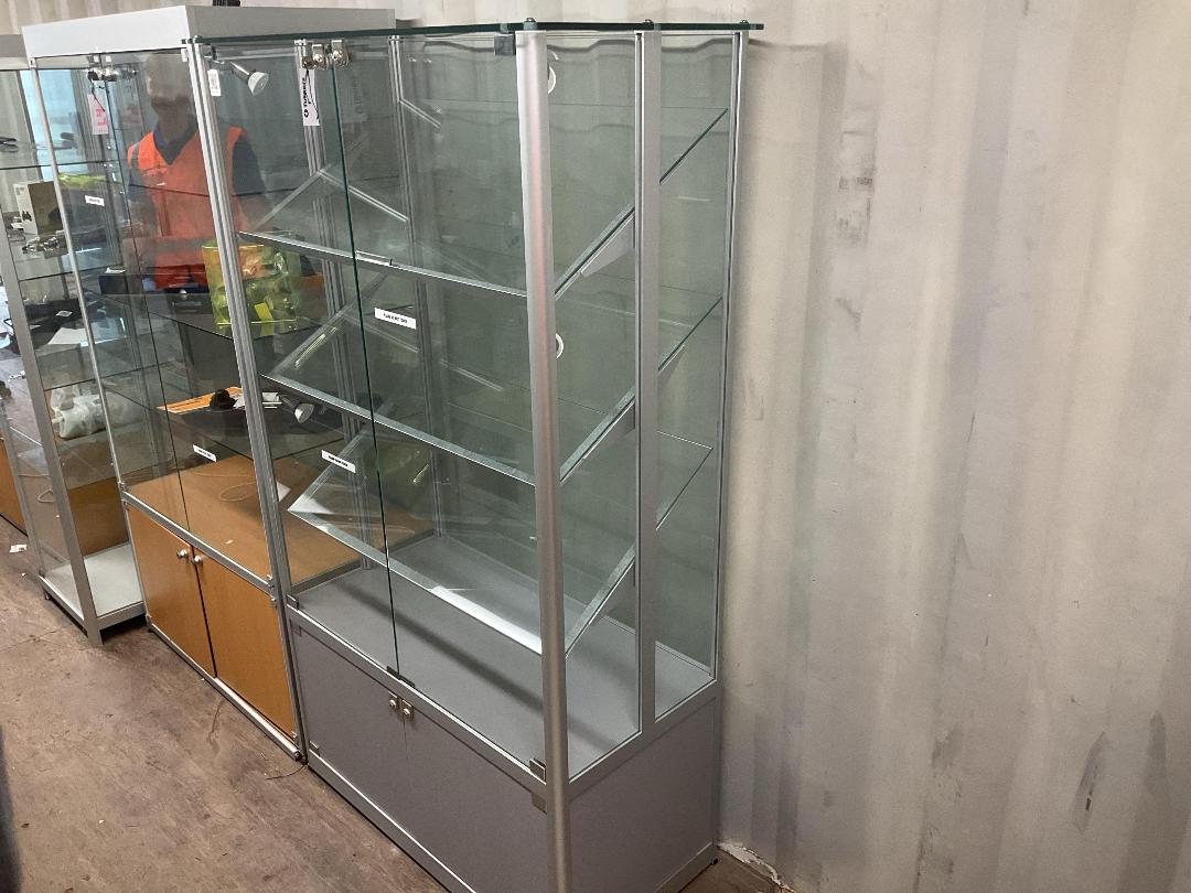 Photo '4' of Angled Shelf Glass Display Cabinet Photo '4' of Angled Shelf Glass Display Cabinet