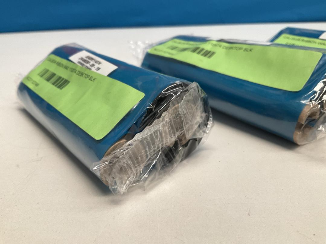 Photo '3' of Calibor Wax Ribbons For Label Printers - 110xmm x 74m (3pce) Photo '3' of Calibor Wax Ribbons For Label Printers - 110xmm x 74m (3pce)