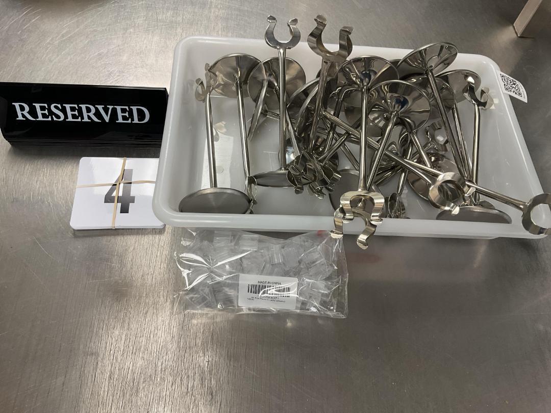 Photo '3' of Table stands, reserved signs & napkins holders Photo '3' of Table stands, reserved signs & napkins holders