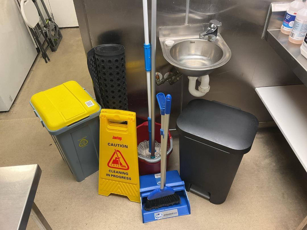 Photo '2' of Various cleaning and safety items Photo '2' of Various cleaning and safety items