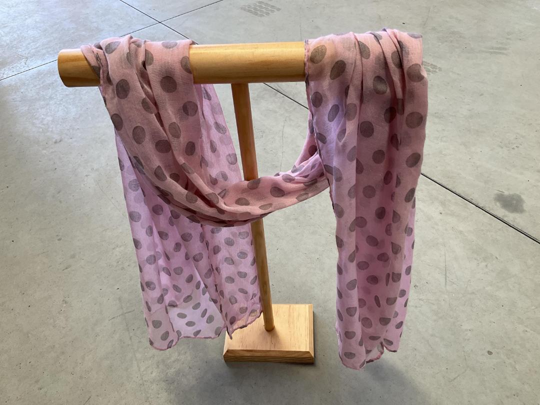 Photo '2' of Pink Scarf with Dots Photo '2' of Pink Scarf with Dots