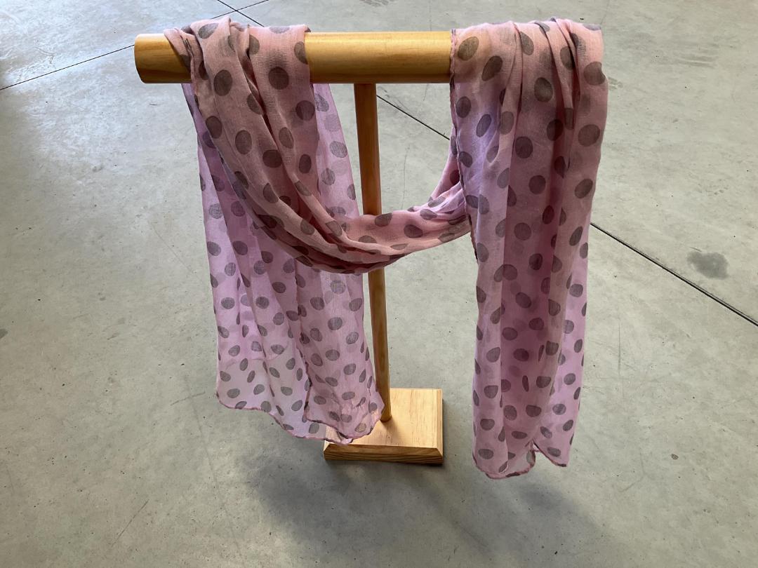 Photo '6' of Pink Scarf with Dots Photo '6' of Pink Scarf with Dots