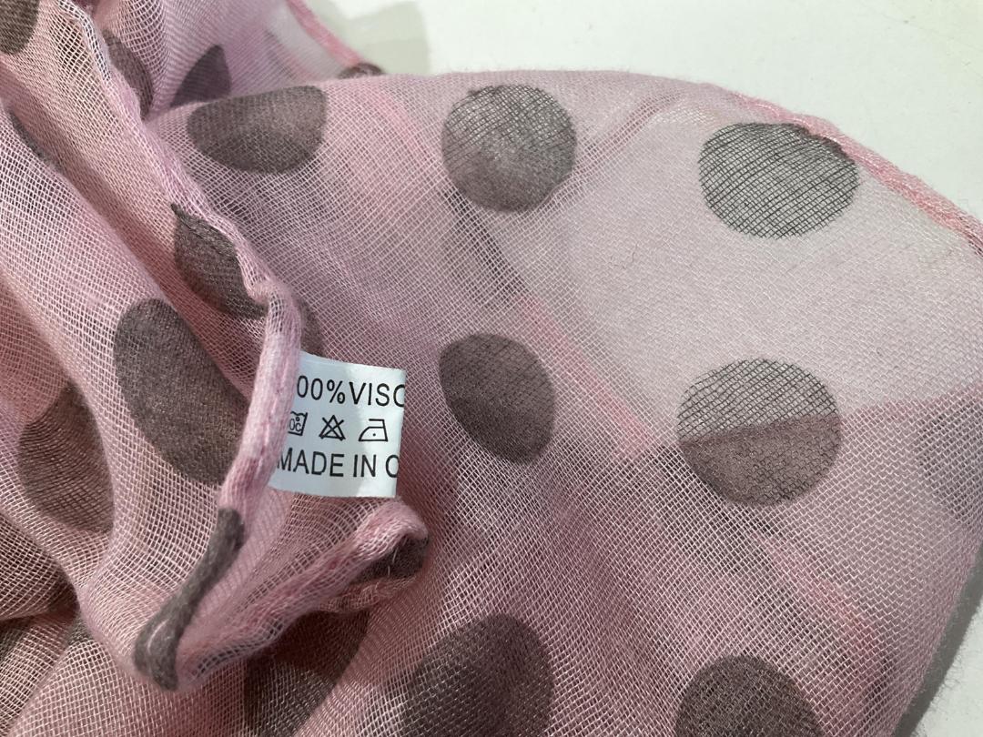 Photo '4' of Pink Scarf with Dots Photo '4' of Pink Scarf with Dots