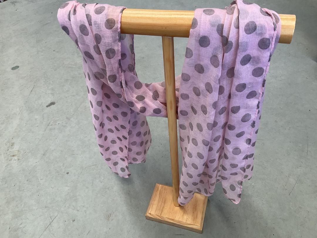Photo '9' of Pink Scarf with Dots Photo '9' of Pink Scarf with Dots
