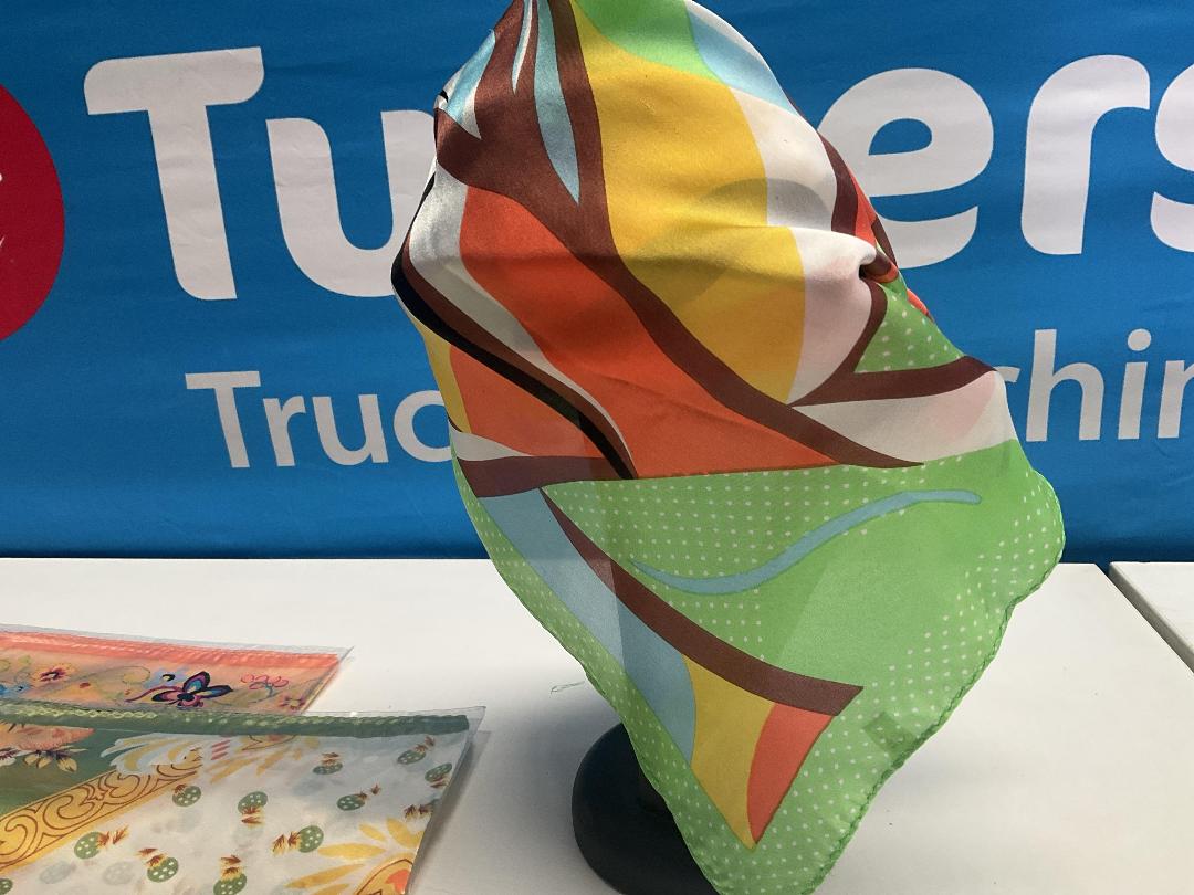 Photo '2' of 100% Silk 50cm Scarf (3pce) *NEW* Photo '2' of 100% Silk 50cm Scarf (3pce) *NEW*