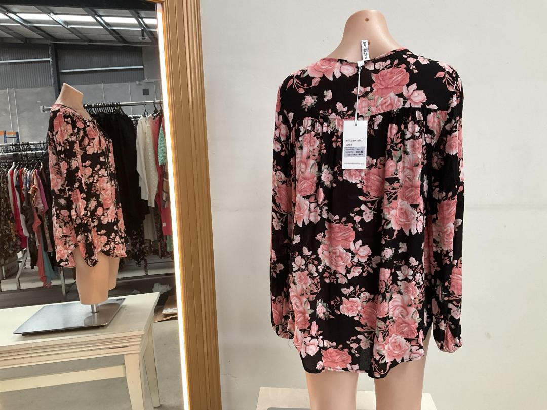 Photo '2' of Blackstone - Tie Neck Top Black - Size 10 - RRP $159.90 Photo '2' of Blackstone - Tie Neck Top Black - Size 10 - RRP $159.90